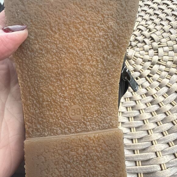 Andrea Conti Women's Ankle Boots Black Zip Comfort Flat 38 EU 7.5 US Excellent - Picture 15 of 16